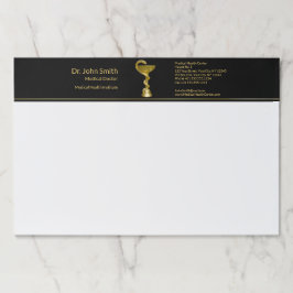 Bloc De Hojas Clásico Snake Medical Bowl Hygieia Gold Caduceus