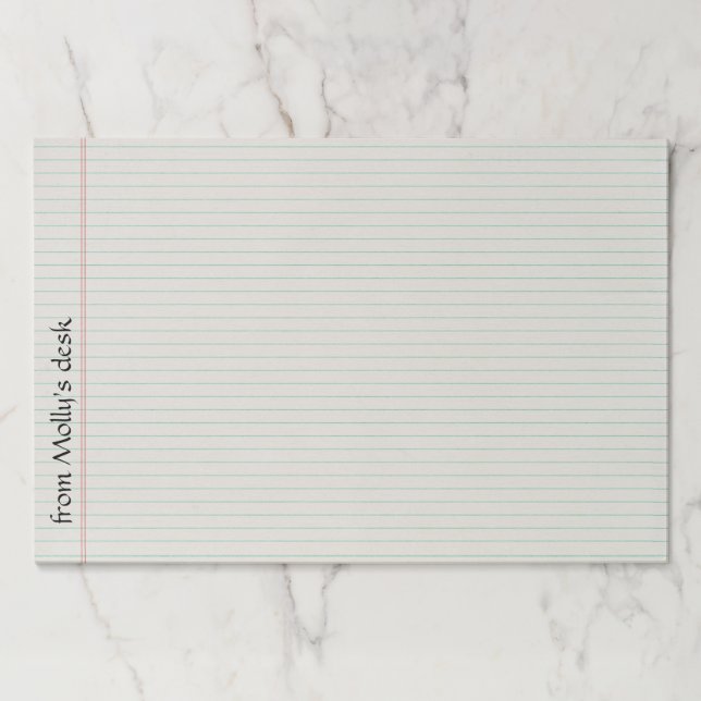 Bloc De Hojas Cojín alineado grande del papel del Tearaway del (Anverso)