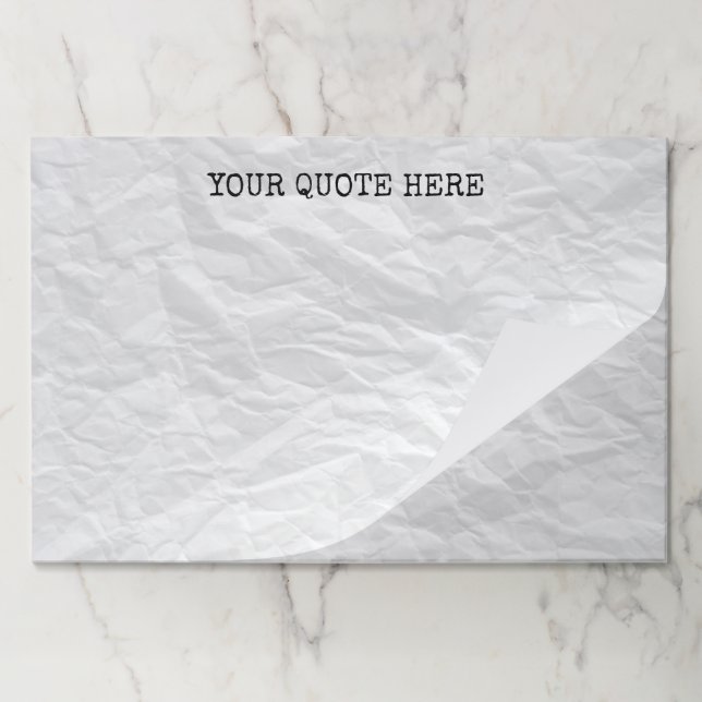 Bloc De Hojas Cojín grande de papel arrugado personalizado del (Plegada)