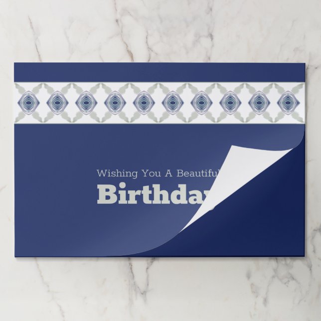 Bloc De Hojas Colchones de papel azul oscuro (Plegada)