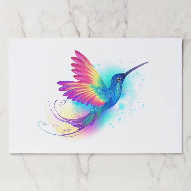 Bloc De Hojas Colibrí arcoiris exótica (Anverso)