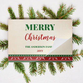 Bloc De Hojas Colocación de papel de Fiesta de Navidades suétere