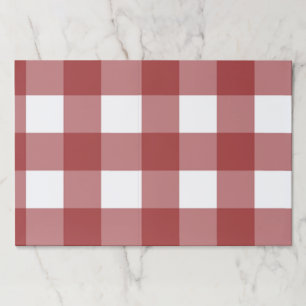 Bloc De Hojas Colocación de papel rojo y blanco