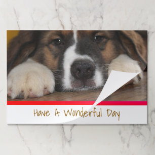 Bloc De Hojas Colocación inspiradora de papel con decoración de 