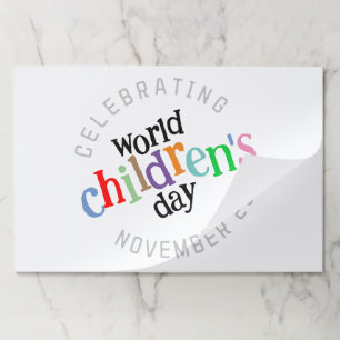 Bloc De Hojas Colorido Happy World Children's Day Paper Pad