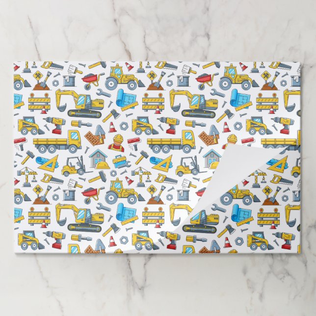 Bloc De Hojas Construction Paper Placemats (Plegada)