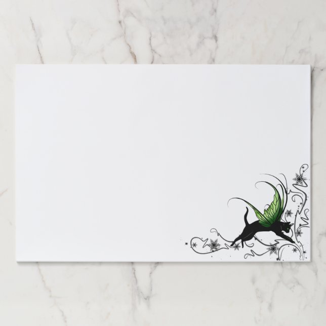 Bloc De Hojas Copo de nieve del gato cósmico (Anverso)