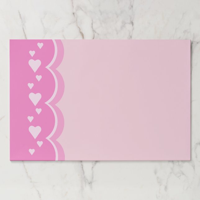 Bloc De Hojas Corazones rosados (Anverso)