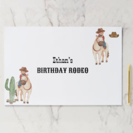 Bloc De Hojas Cowboy Birthday Rodeo Fiesta