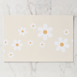 Bloc De Hojas Crema de cumpleaños Retro Daisy groovy Placemat