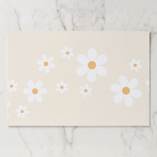 Bloc De Hojas Crema de cumpleaños Retro Daisy groovy Placemat