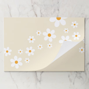 Bloc De Hojas Crema de cumpleaños Retro Daisy groovy Placemat