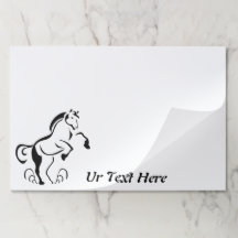 Crianza de caballos de esténcil