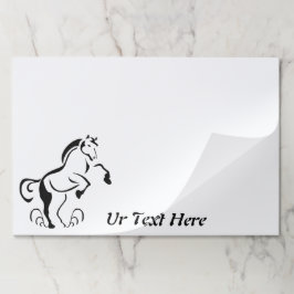 Bloc De Hojas Crianza de caballos de esténcil