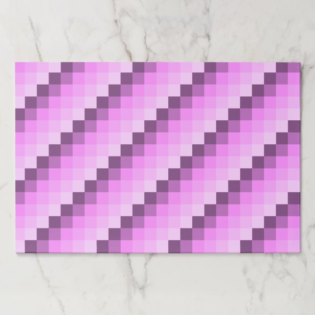 Bloc De Hojas Cuadrados rosa y púrpura (Anverso)