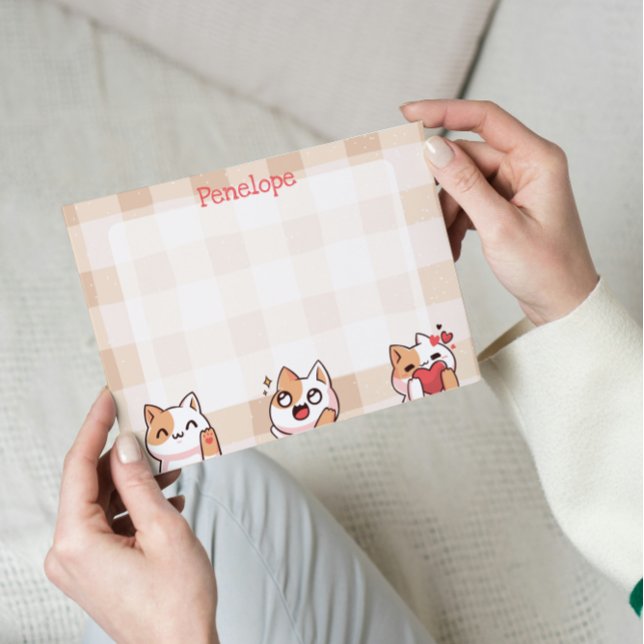 Bloc De Hojas Cute niños Nombre personalizado Manga Personalizad (Subido por el creador)
