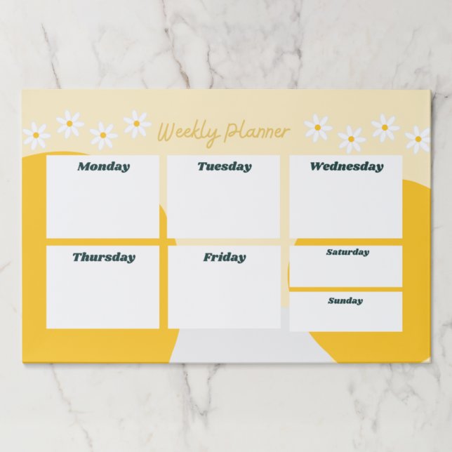 Bloc De Hojas Dasiy Weekly Planner (Anverso)