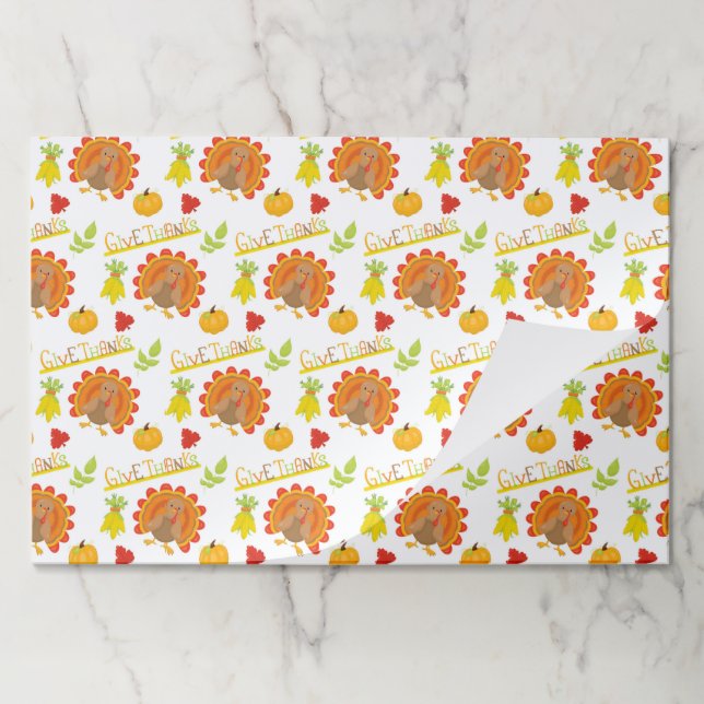 Bloc De Hojas Dé las gracias a Turquía gracias por las plataform (Plegada)