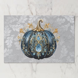 Bloc De Hojas Desechable Hermosa calabaza azul biselada