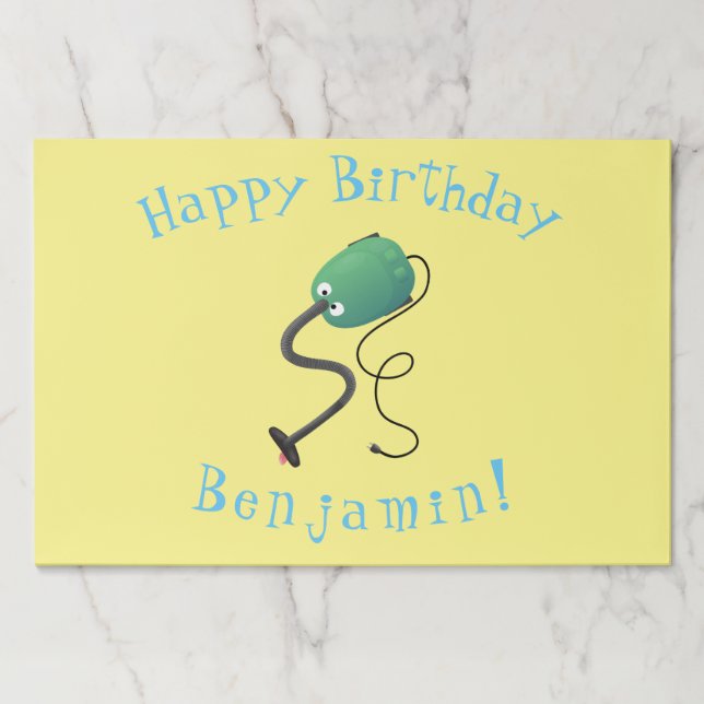 Bloc De Hojas Dibujo divertido de una aspiradora linda (Anverso)