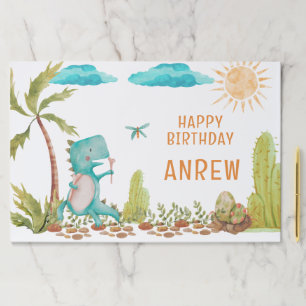 Bloc De Hojas Dino Dinosaur Rex Birday Party Shower