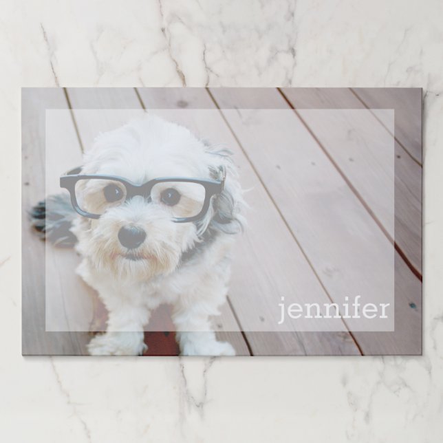 Bloc De Hojas Diseño fotográfico completo con nombre personaliza (Anverso)