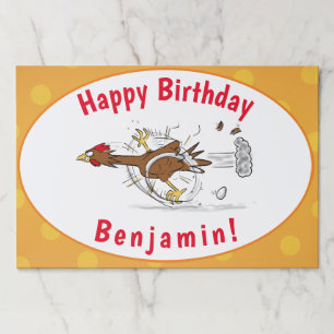 Bloc De Hojas Divertido ilustracion de pollo fresco y personaliz