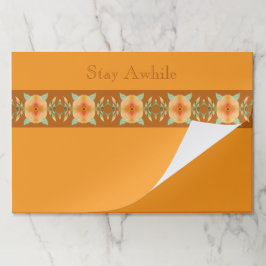 Bloc De Hojas Dorado Brown y Peach