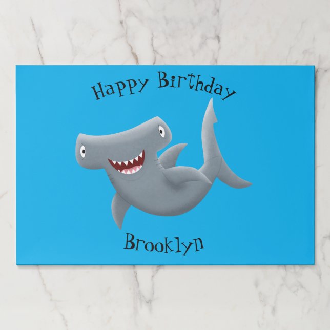 Bloc De Hojas El gracioso tiburón martillo personalizado (Anverso)