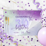 Bloc De Hojas Elegant Foil Balloons 30th Birthday Paper Placemat<br><div class="desc">Elegant and feminine personalized 30th birthday paper placemat featuring the number 30 made of purple foil balloons on an abstract pastel background with glitter elements. The text is fully customizable. To change it use the Personalize option. For more changes, such as changes to the font, font color or text layout,...</div>