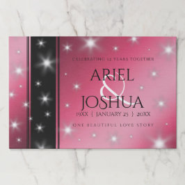 Bloc De Hojas Elegante 52° Aniversario del Boda de Ruby