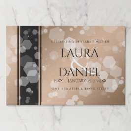 Bloc De Hojas Elegante celebración del 28º Aniversario del Boda