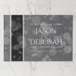 Bloc De Hojas Elegante celebración del cuarto aniversario de Bod