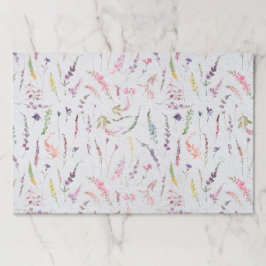 Bloc De Hojas Elegantes Placemáticas de papel acuarela de flores