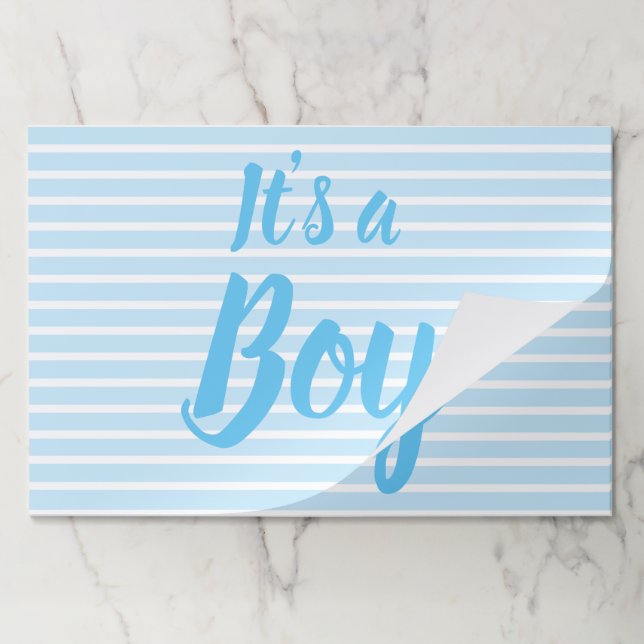 Bloc De Hojas Es una revelación de sexo de niño, ducha azul a ra (Plegada)