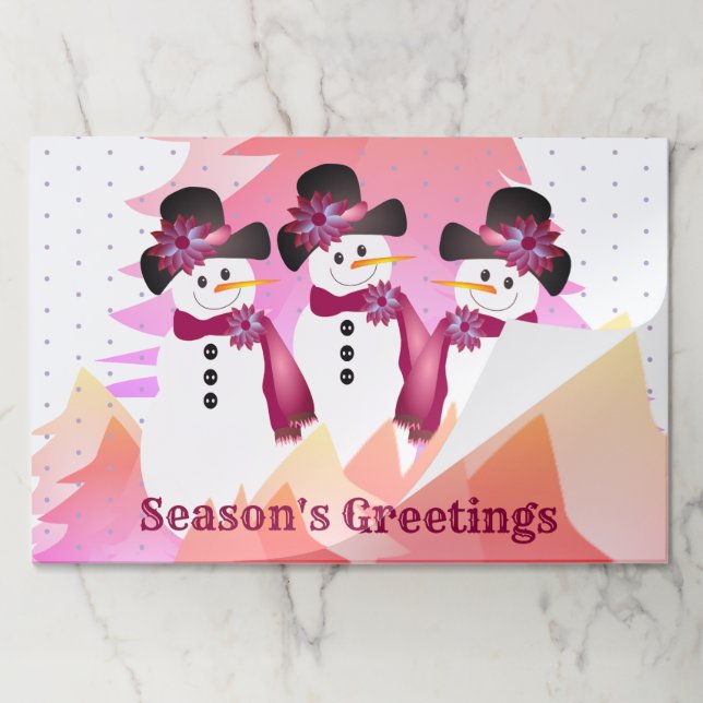 Bloc De Hojas Espectacular Decoración De Mesa Con Placemat De Pa (Plegada)