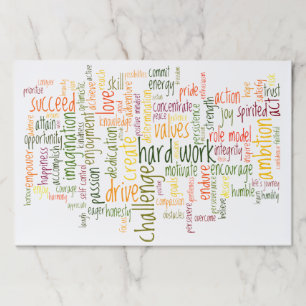 Bloc De Hojas Estímulo de motivación del positivo de las