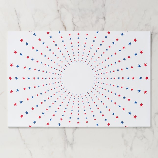 Bloc De Hojas Estrellas de fuegos artificiales de estrellas blan (Anverso)