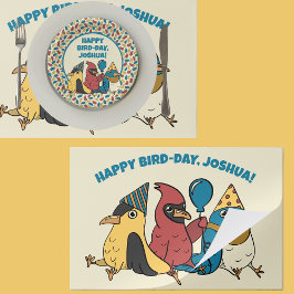 Bloc De Hojas Feliz Día del Ave Personalizado Aves tema Cumpleañ