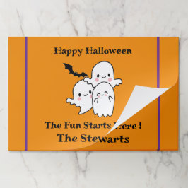 Bloc De Hojas Feliz Halloween Diversión PERSONALIZAR A Ghost Bat