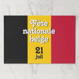 Bloc De Hojas Fête nationale belga bandera belga