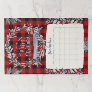 Bloc De Hojas Fiesta en blanco de Navidades de diciembre