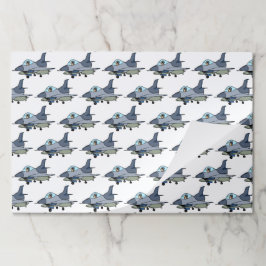 Bloc De Hojas Fighter Jet Military Paper Placemats