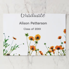 Bloc De Hojas flores silvestres amarillas modernas graduadas rús