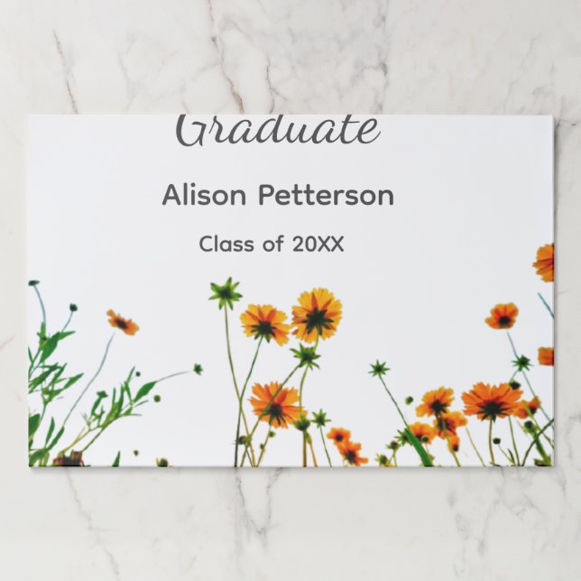 Bloc De Hojas flores silvestres amarillas modernas graduadas rús (Anverso)