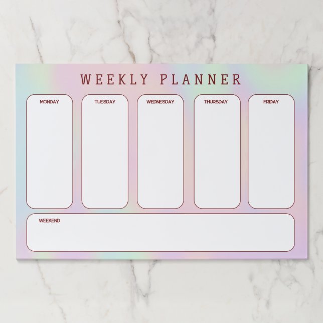 Bloc De Hojas Fondo del holograma (Anverso)