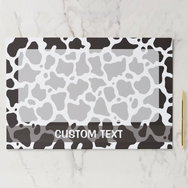 Bloc De Hojas Fondo del patrón de vaca (In situ)