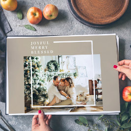 Bloc De Hojas Foto familiar moderna | Joyful Merry Blessed