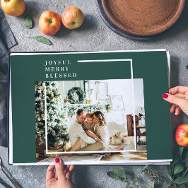 Bloc De Hojas Foto familiar moderna | Joyful Merry Blessed | Ver