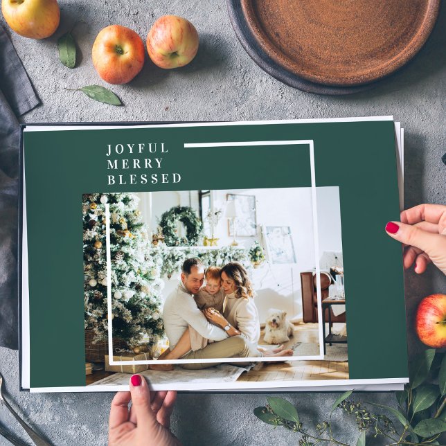 Bloc De Hojas Foto familiar moderna | Joyful Merry Blessed | Ver (Subido por el creador)